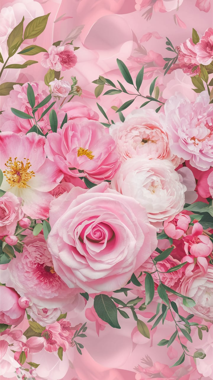 14 + Pink Floral Background: A Canvas of Elegance and Harmony 🌸🌺