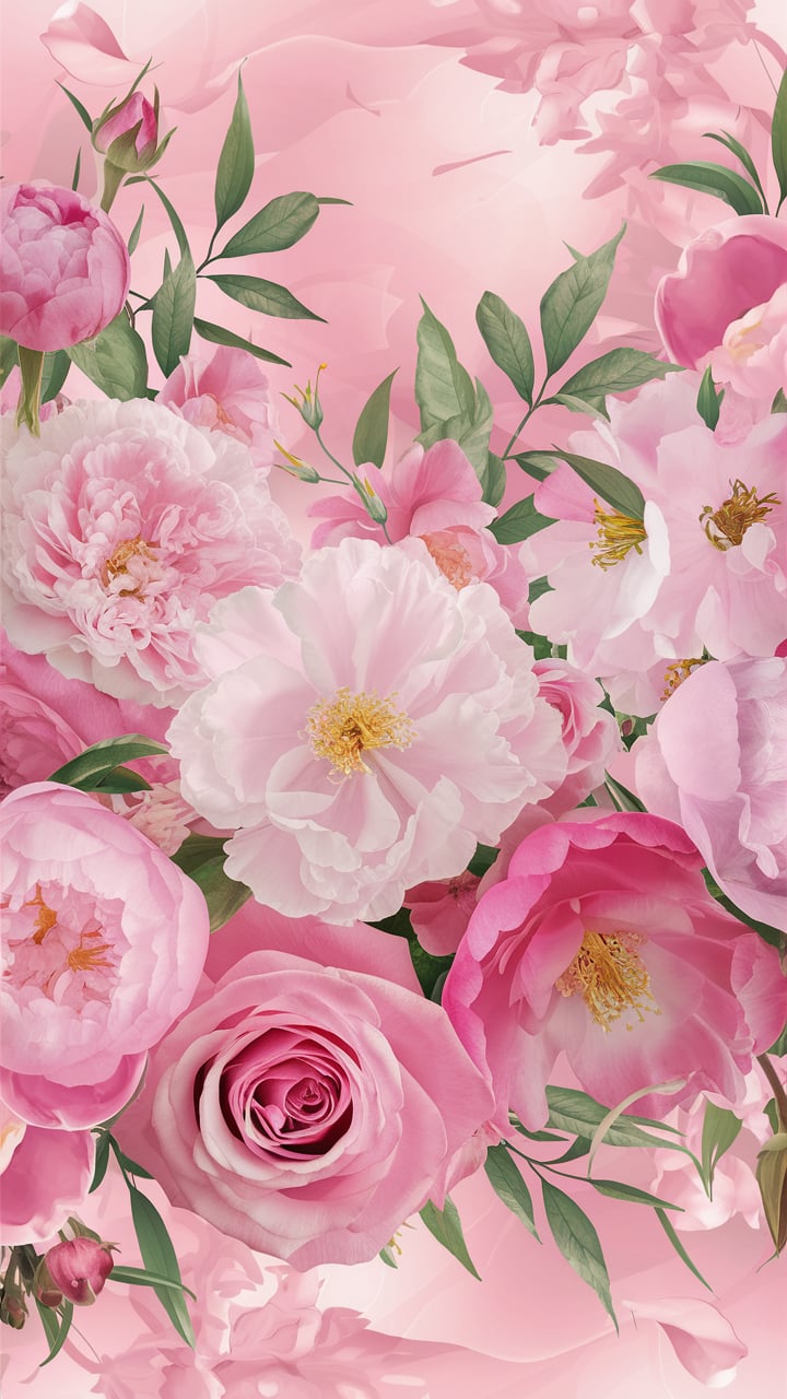 14 + Pink Floral Background: A Canvas of Elegance and Harmony 🌸🌺