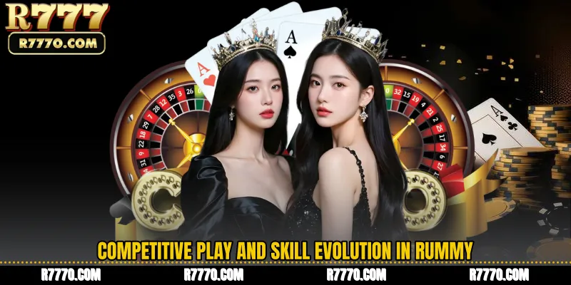 Competitive Play and Skill Evolution in Rummy